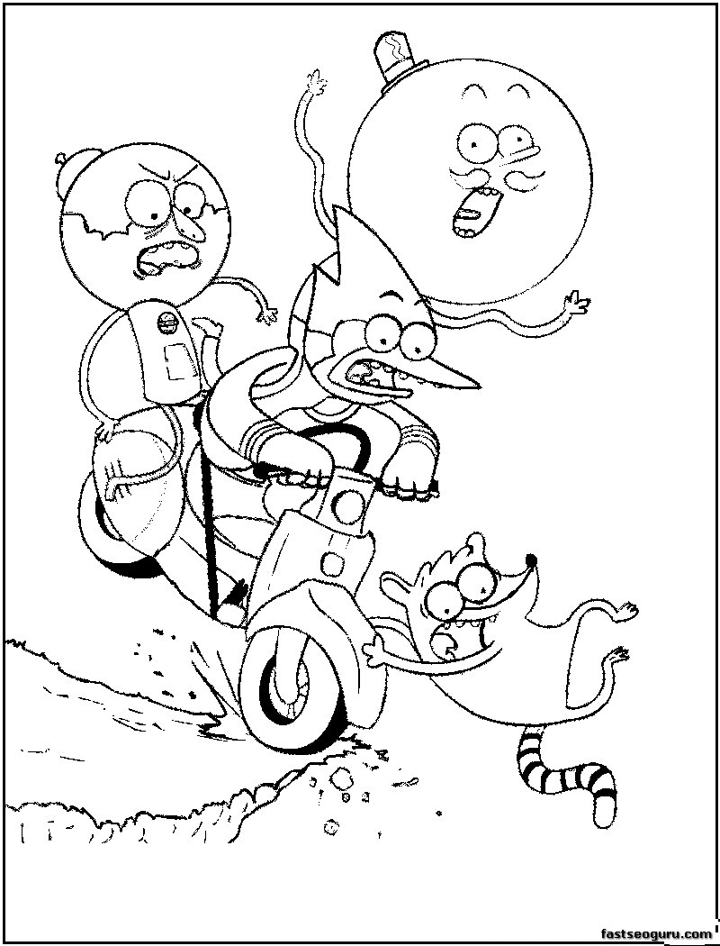 regular show Colouring Pages